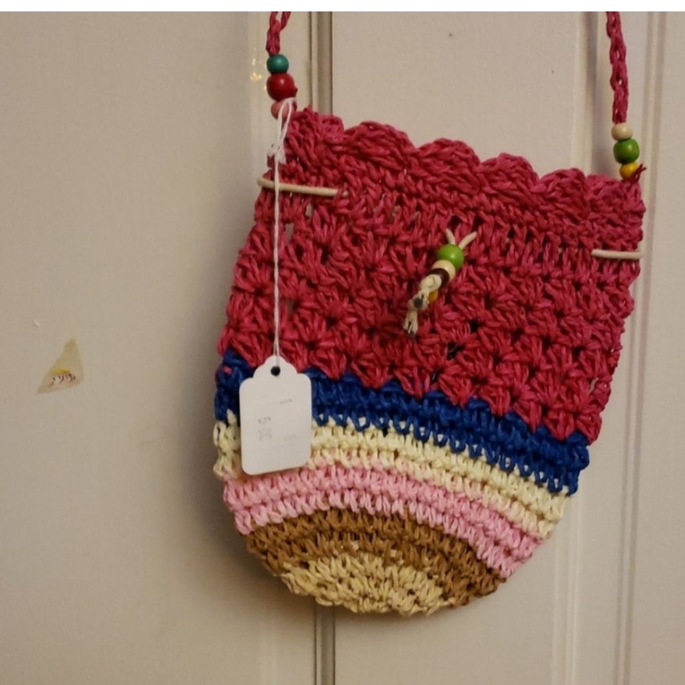 (2) Chic Multi-Color Mini Bag With Beads - Picture 3 of 9